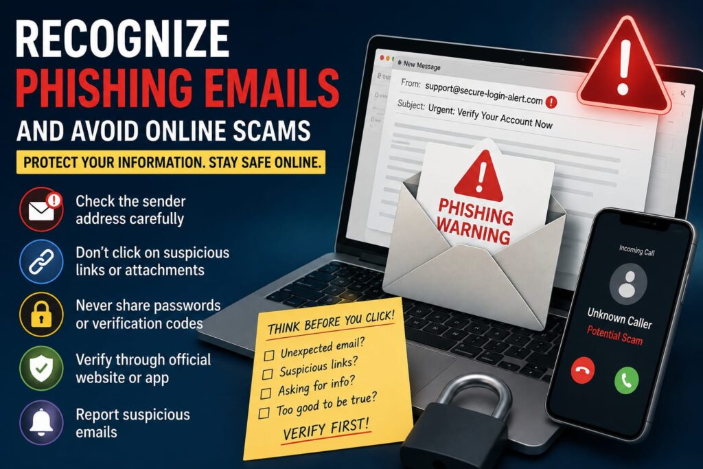 How to Recognize Phishing Emails and Avoid Online Scams