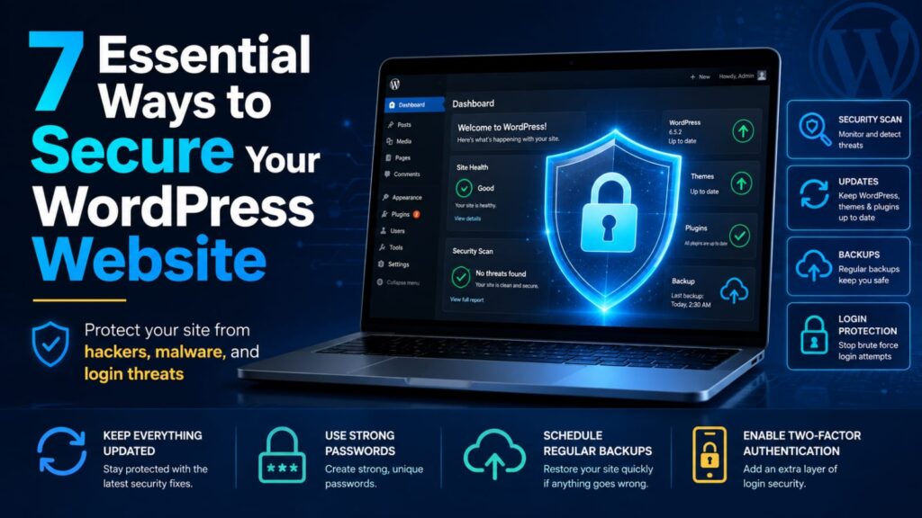 7 Essential Ways to Secure Your WordPress Website from Hackers