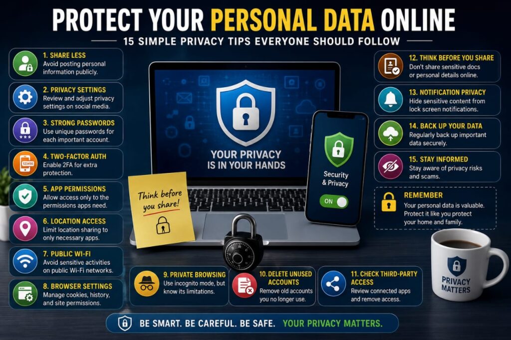 How to Protect Your Personal Data Online: 15 Simple Privacy Tips Everyone Should Follow