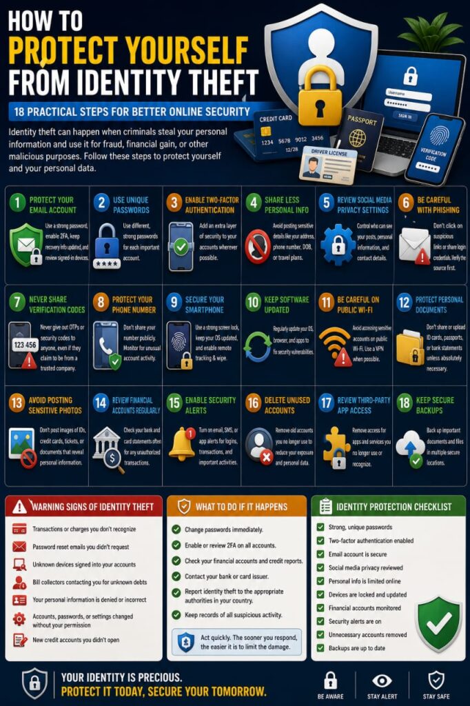 How to Protect Yourself from Identity Theft: 18 Practical Steps for Better Online Security